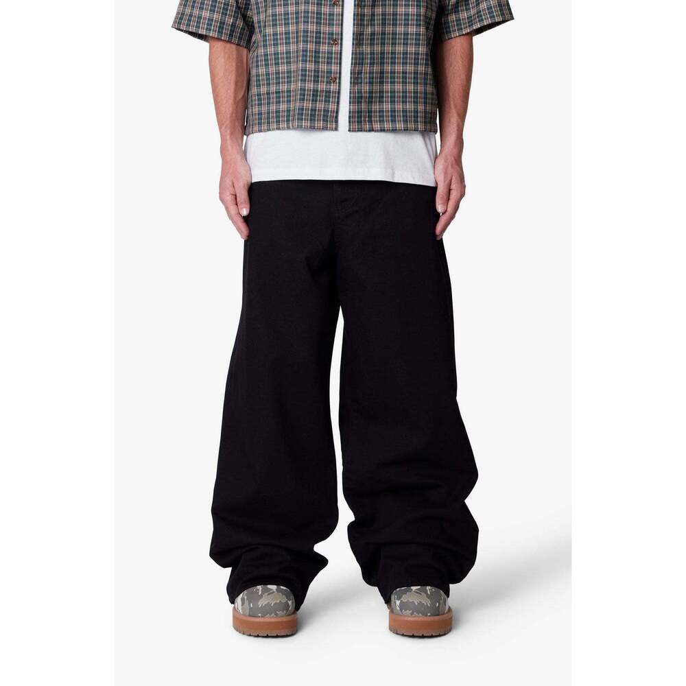 mnml Raw Baggy Rave Denim - Washed Black Size 34/34